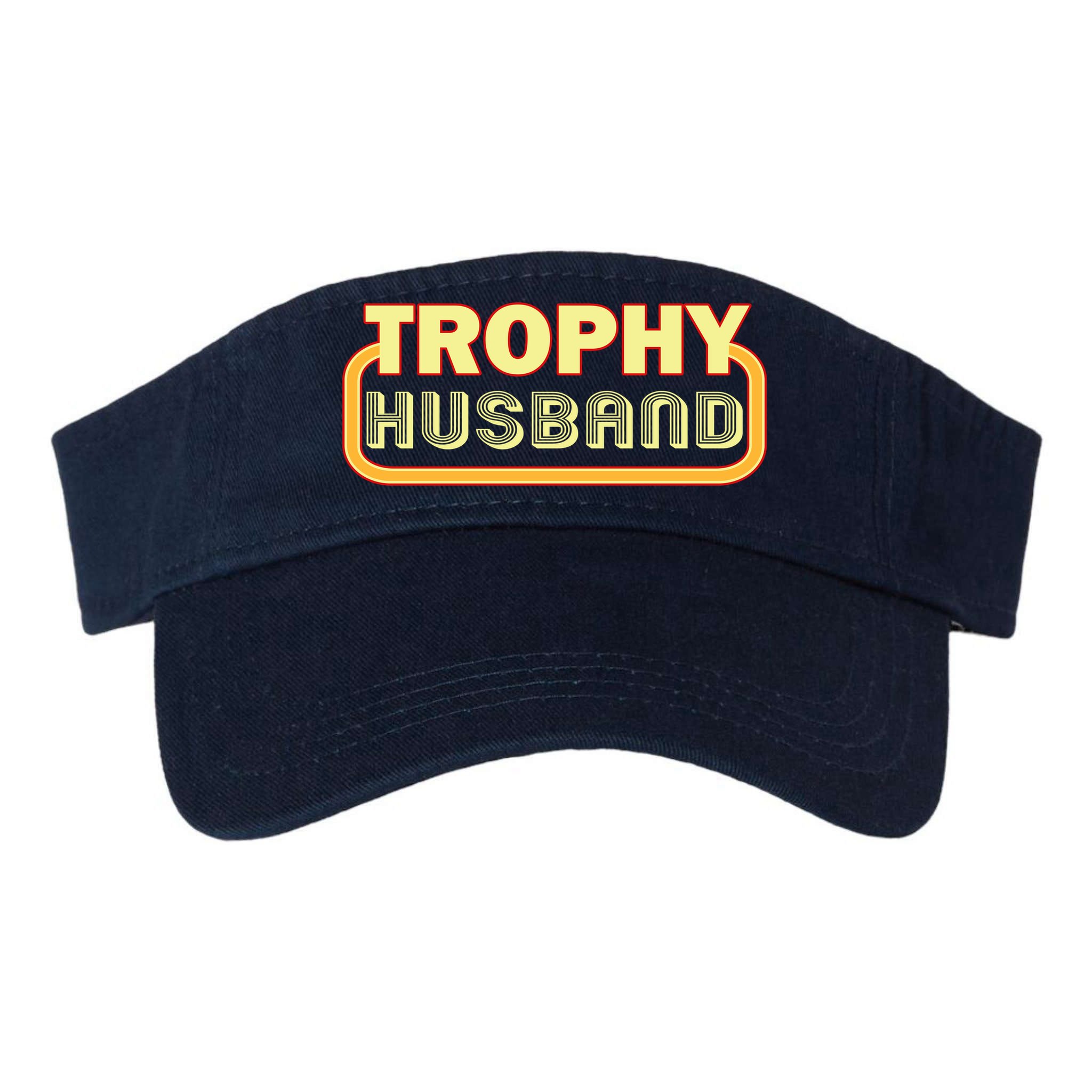 Trophy Husband Funny Retro Visor