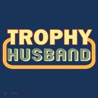 Trophy Husband Funny Retro Crop Top