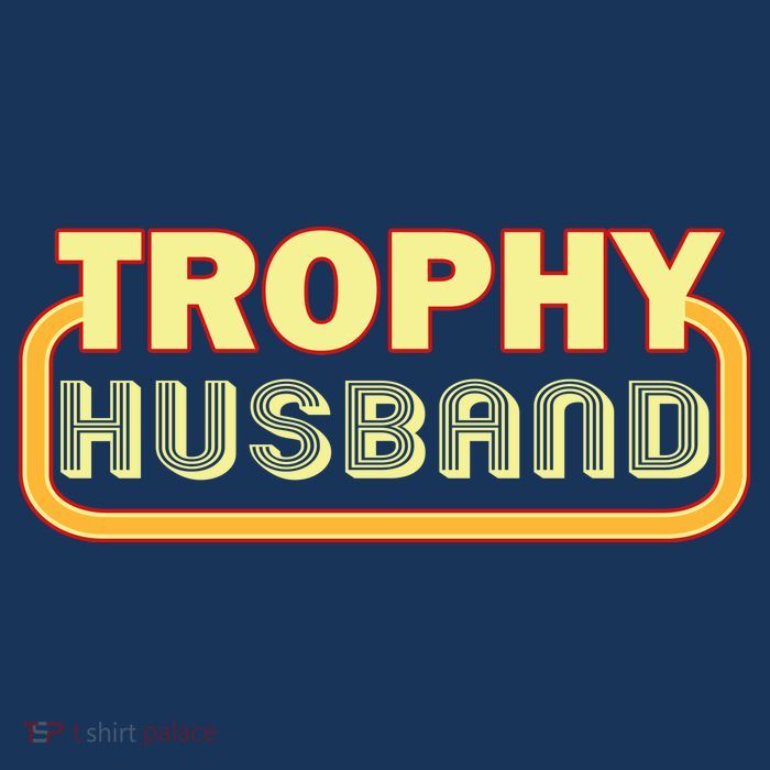 Trophy Husband Funny Retro Crop Top