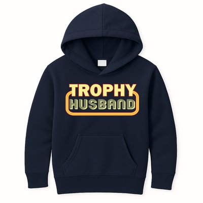 Trophy Husband Funny Retro Kids Hoodie