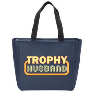 Trophy Husband Funny Retro Zip Tote Bag