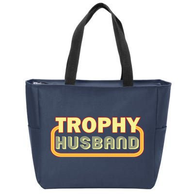 Trophy Husband Funny Retro Zip Tote Bag