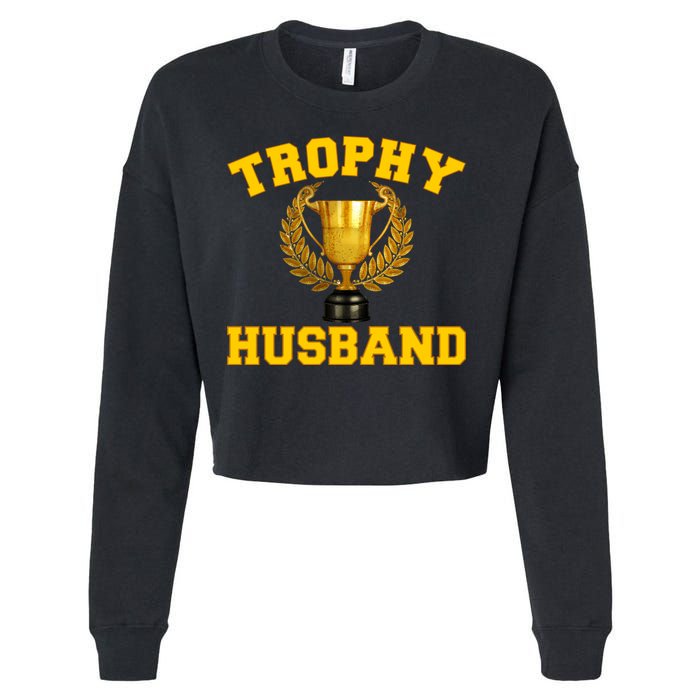 Trophy Husband World's Best Husband Cropped Pullover Crew