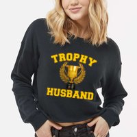 Trophy Husband World's Best Husband Cropped Pullover Crew