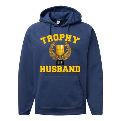 Trophy Husband World's Best Husband Performance Fleece Hoodie