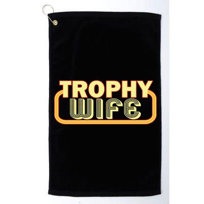 Trophy Mom Funny Retro Platinum Collection Golf Towel