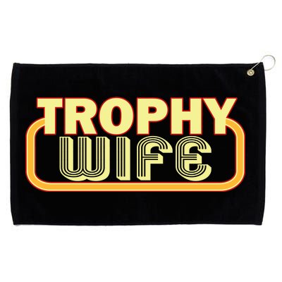 Trophy Mom Funny Retro Grommeted Golf Towel