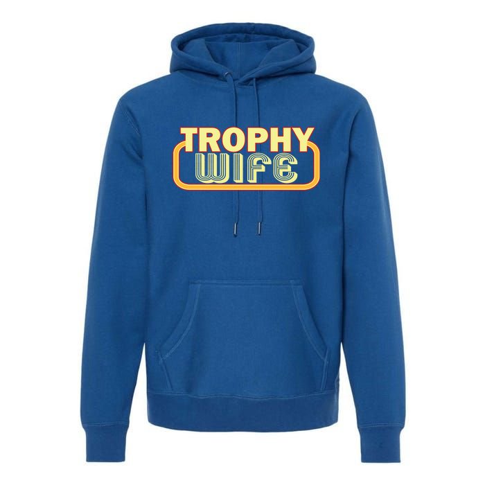 Trophy Mom Funny Retro Premium Hoodie