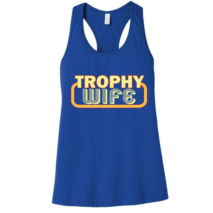 Trophy Mom Funny Retro Women's Racerback Tank