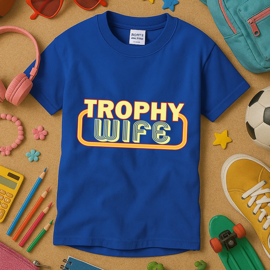 Trophy Mom Funny Retro Kids T-Shirt