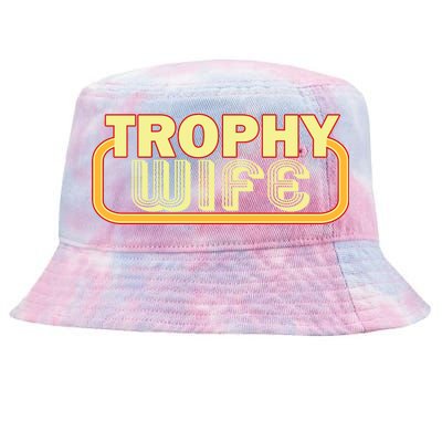 Trophy Mom Funny Retro Tie-Dyed Bucket Hat