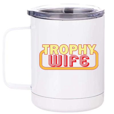 Trophy Mom Funny Retro 12 oz Stainless Steel Tumbler Cup