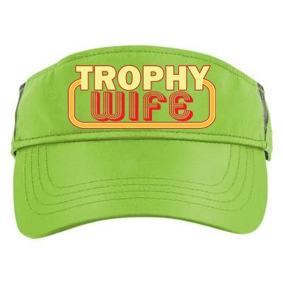 Trophy Wife Funny Retro Adult Drive Performance Visor