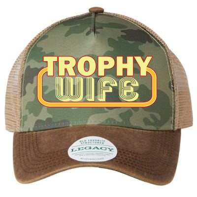 Trophy Wife Funny Retro Legacy Tie Dye Trucker Hat