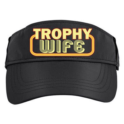 Trophy Wife Funny Retro Adult Drive Performance Visor