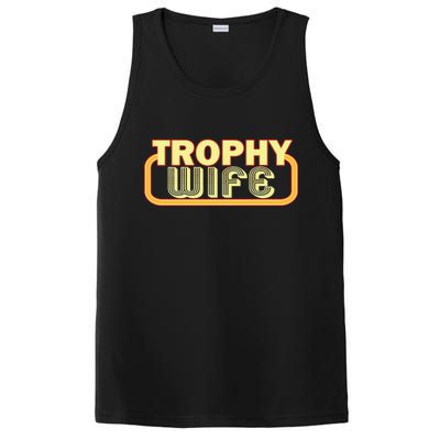 Trophy Wife Funny Retro PosiCharge Competitor Tank