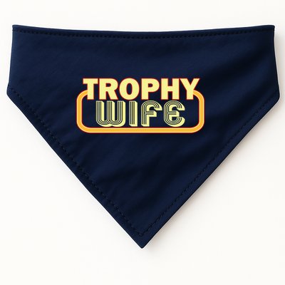 Trophy Wife Funny Retro USA-Made Doggie Bandana