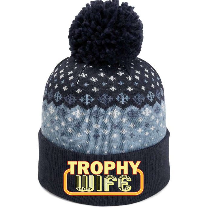 Trophy Wife Funny Retro The Baniff Cuffed Pom Beanie