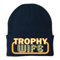 Trophy Wife Funny Retro Knit Cap Winter Beanie