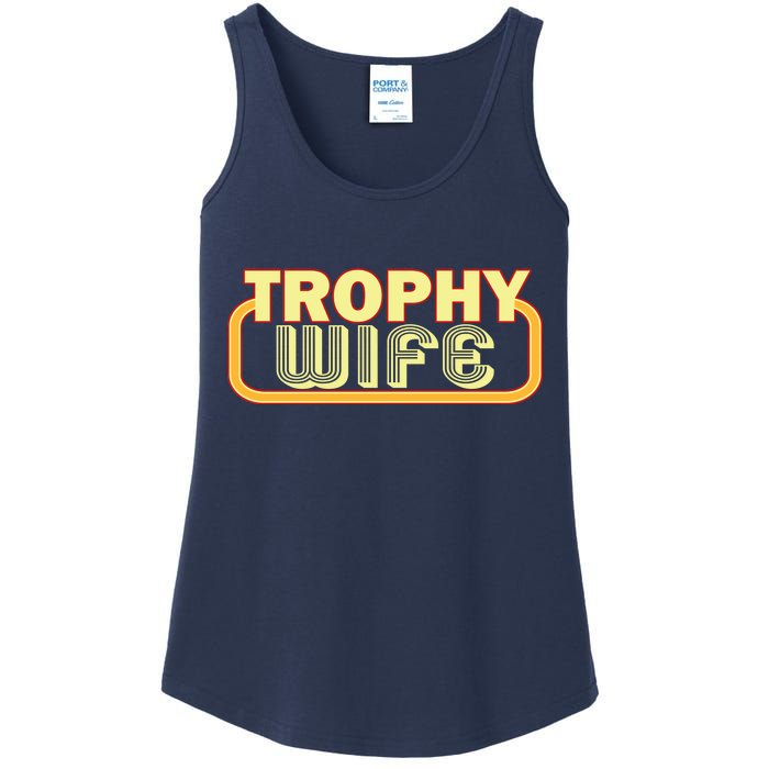 Trophy Wife Funny Retro Ladies Essential Tank