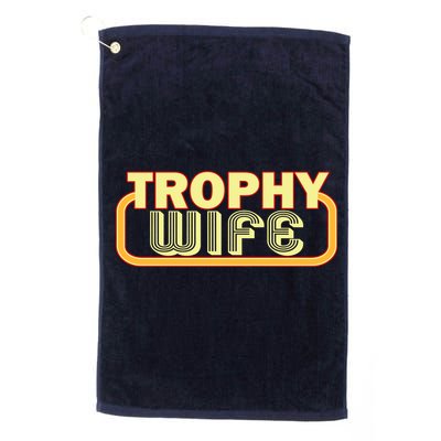 Trophy Wife Funny Retro Golf Towel