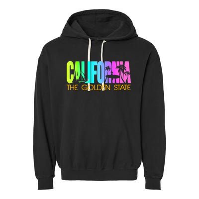 Tropical California The Golden State Garment-Dyed Fleece Hoodie