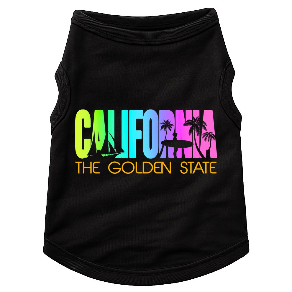 Tropical California The Golden State Doggie Tank