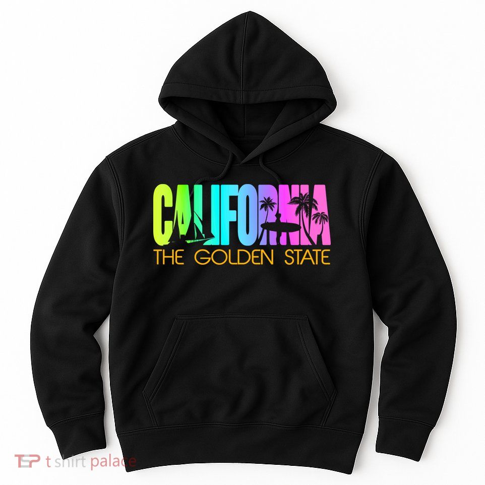 Tropical California The Golden State Hoodie