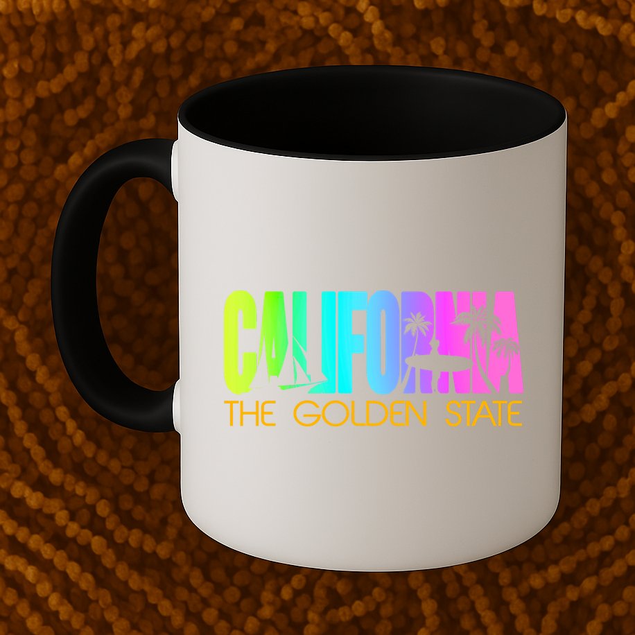 Tropical California The Golden State Mug
