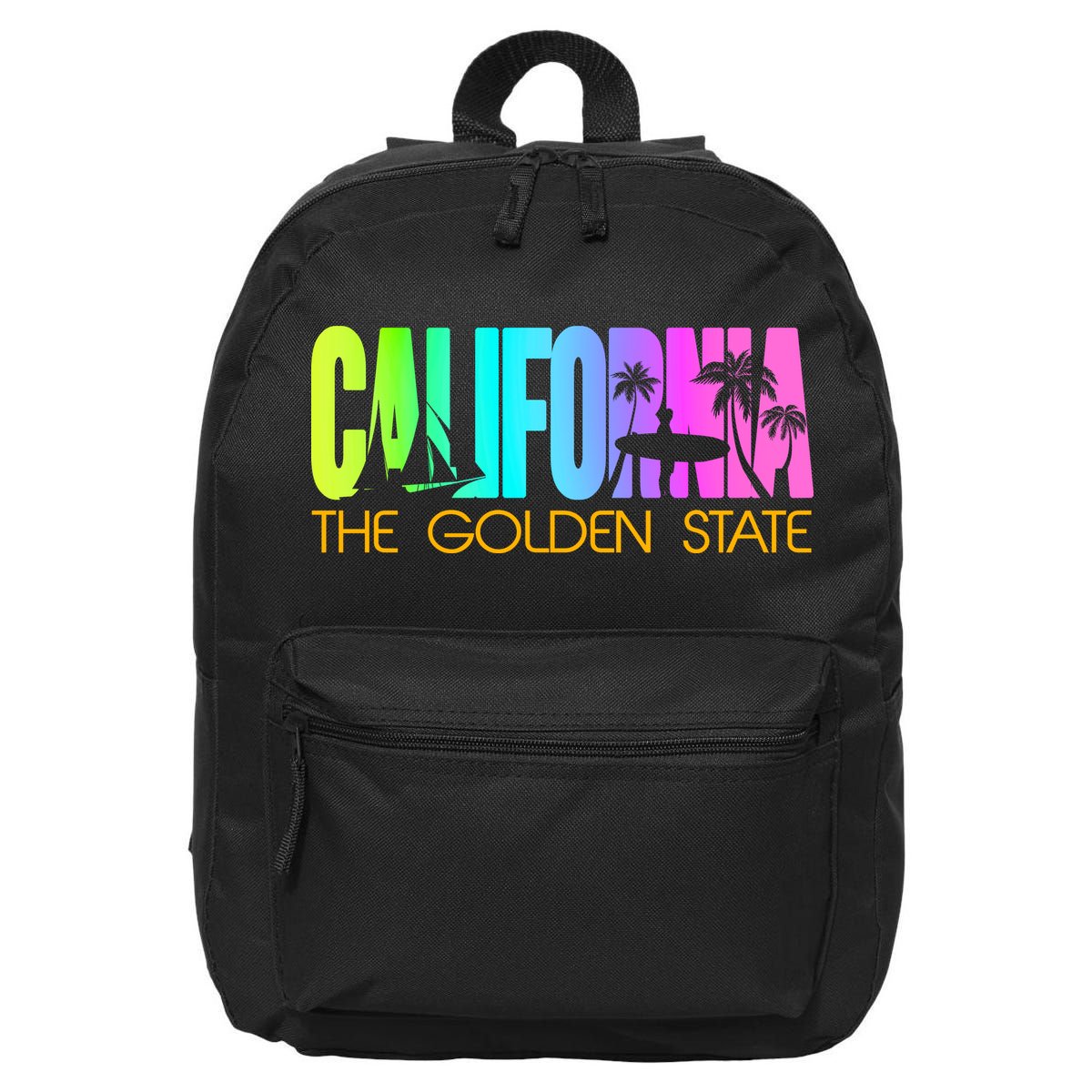 Tropical California The Golden State 16 in Basic Backpack