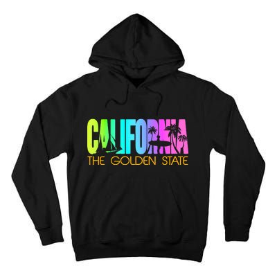 Tropical California The Golden State Tall Hoodie