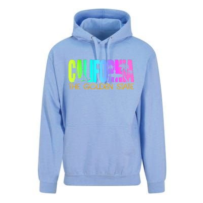 Tropical California The Golden State Unisex Surf Hoodie