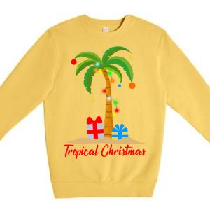 Tropical Christmas Premium Crewneck Sweatshirt