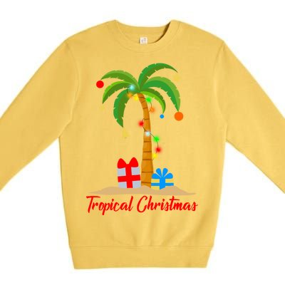 Tropical Christmas Premium Crewneck Sweatshirt