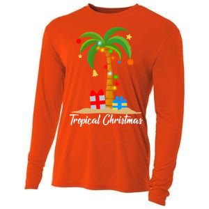 Tropical Christmas Cooling Performance Long Sleeve Crew