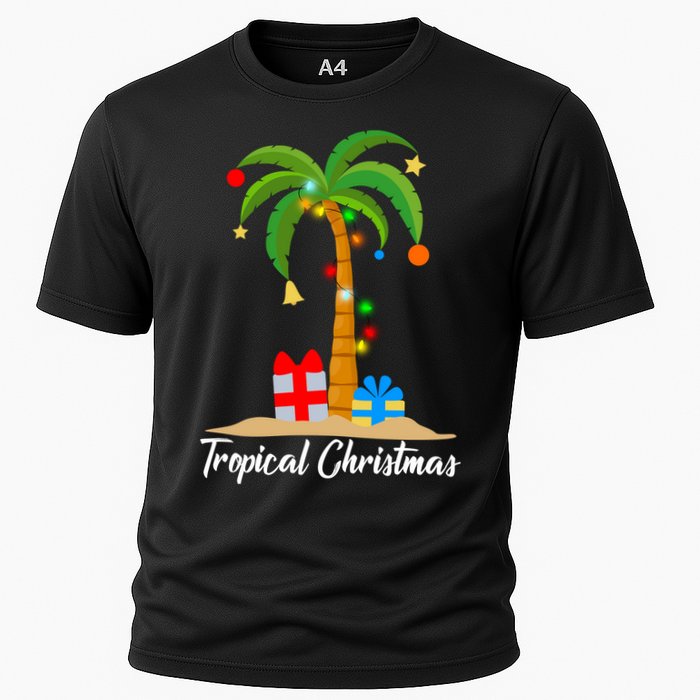 Tropical Christmas Cooling Performance Crew T-Shirt