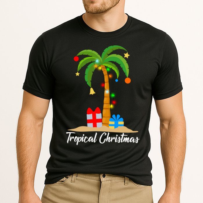 Tropical Christmas Cooling Performance Crew T-Shirt