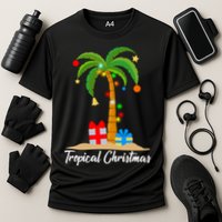 Tropical Christmas Cooling Performance Crew T-Shirt