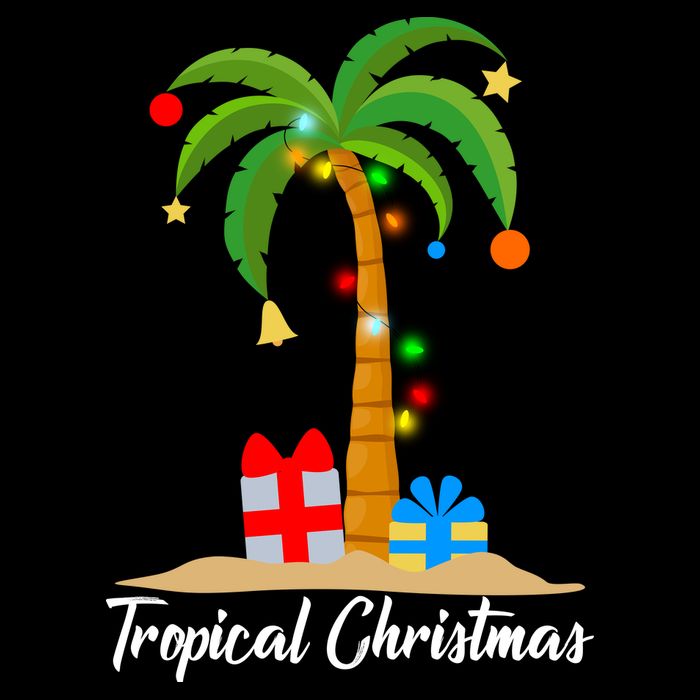 Tropical Christmas Cooling Performance Crew T-Shirt