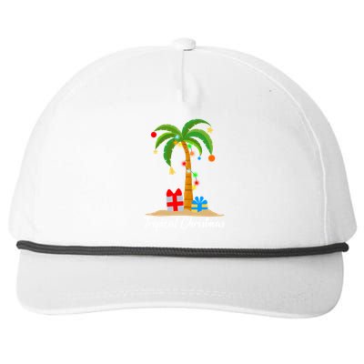 Tropical Christmas Snapback Five-Panel Rope Hat