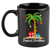 Tropical Christmas 11oz C Handle Ceramic Mug