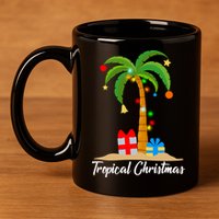 Tropical Christmas 11oz C Handle Ceramic Mug