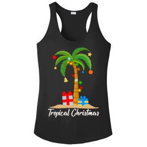 Tropical Christmas Ladies PosiCharge Competitor Racerback Tank