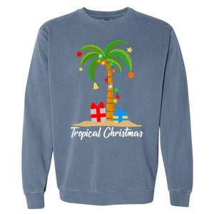 Tropical Christmas Garment-Dyed Sweatshirt