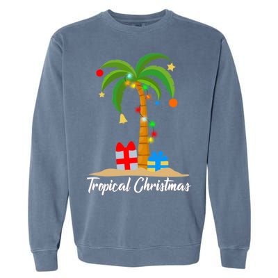 Tropical Christmas Garment-Dyed Sweatshirt