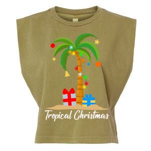 Tropical Christmas Garment-Dyed Women's Muscle Tee