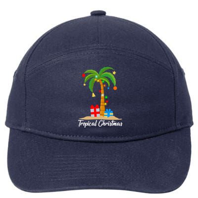 Tropical Christmas 7-Panel Snapback Hat