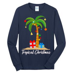 Tropical Christmas Tall Long Sleeve T-Shirt