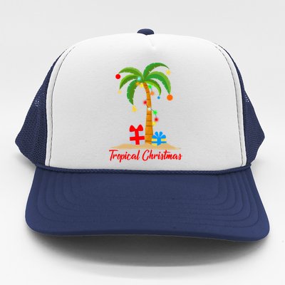 Tropical Christmas Trucker Hat