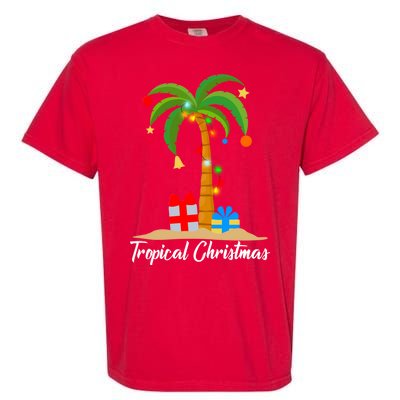 Tropical Christmas Garment-Dyed Heavyweight T-Shirt